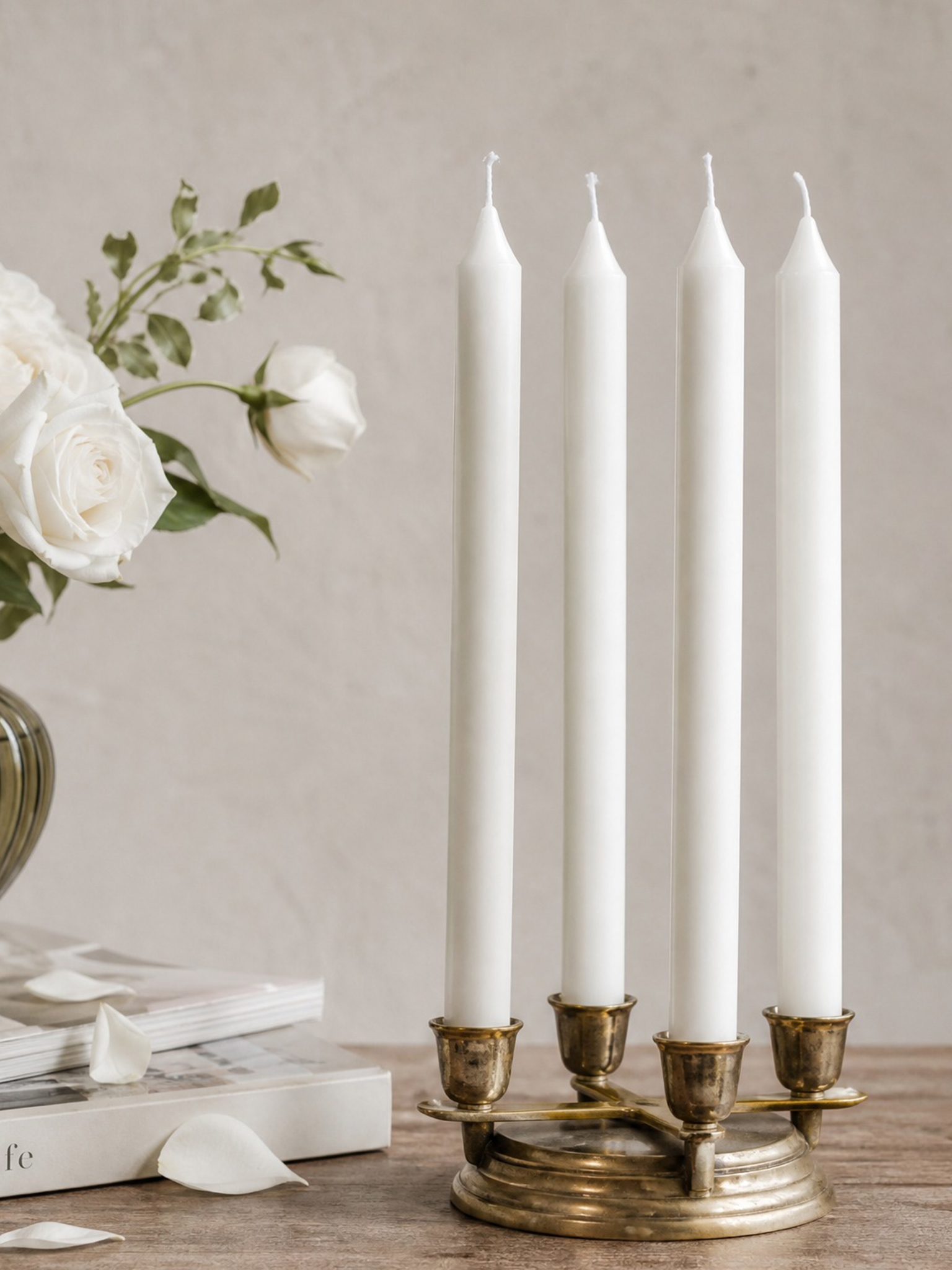 Home Fragrance Homemade - 10/4pcs White Stick Wax Fragrance Candle