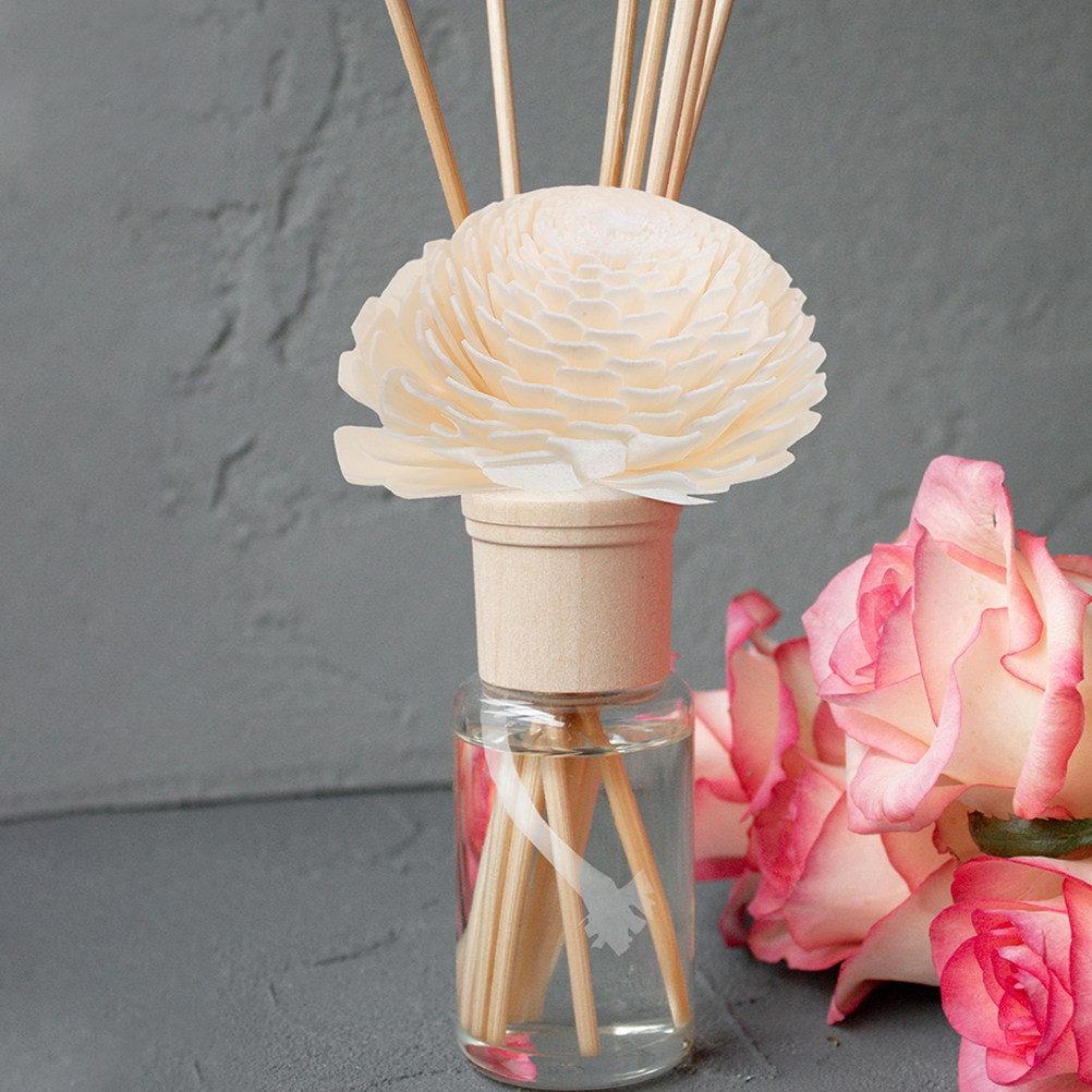 Home Fragrance And Diffuser - 2Pcs Bendable Cotton Rope Faux Flower