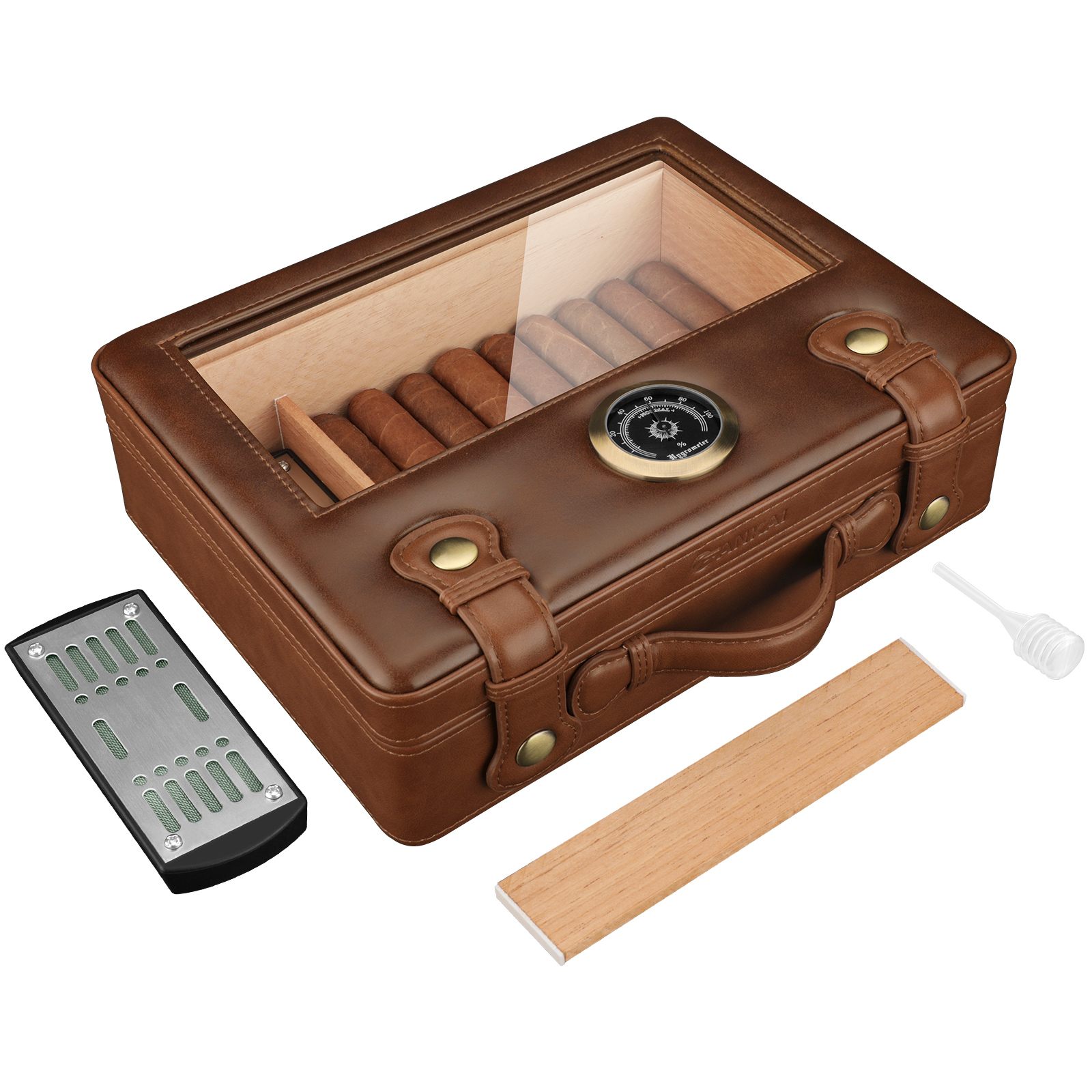 Home Fragrance Maple Walnut - Cigar Humidor,Travel Cigar Humidor Box with