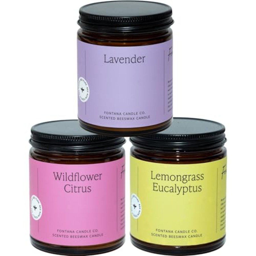 Wooden Wick Candle - Spring home decor candle with wood