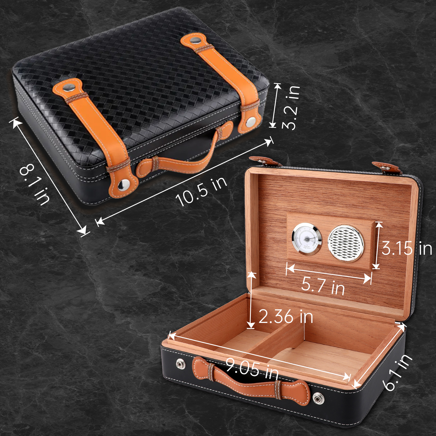 XIFEI Travel Cigar Humidor Box - Home Fragrance Maple Walnut のレビューと価格