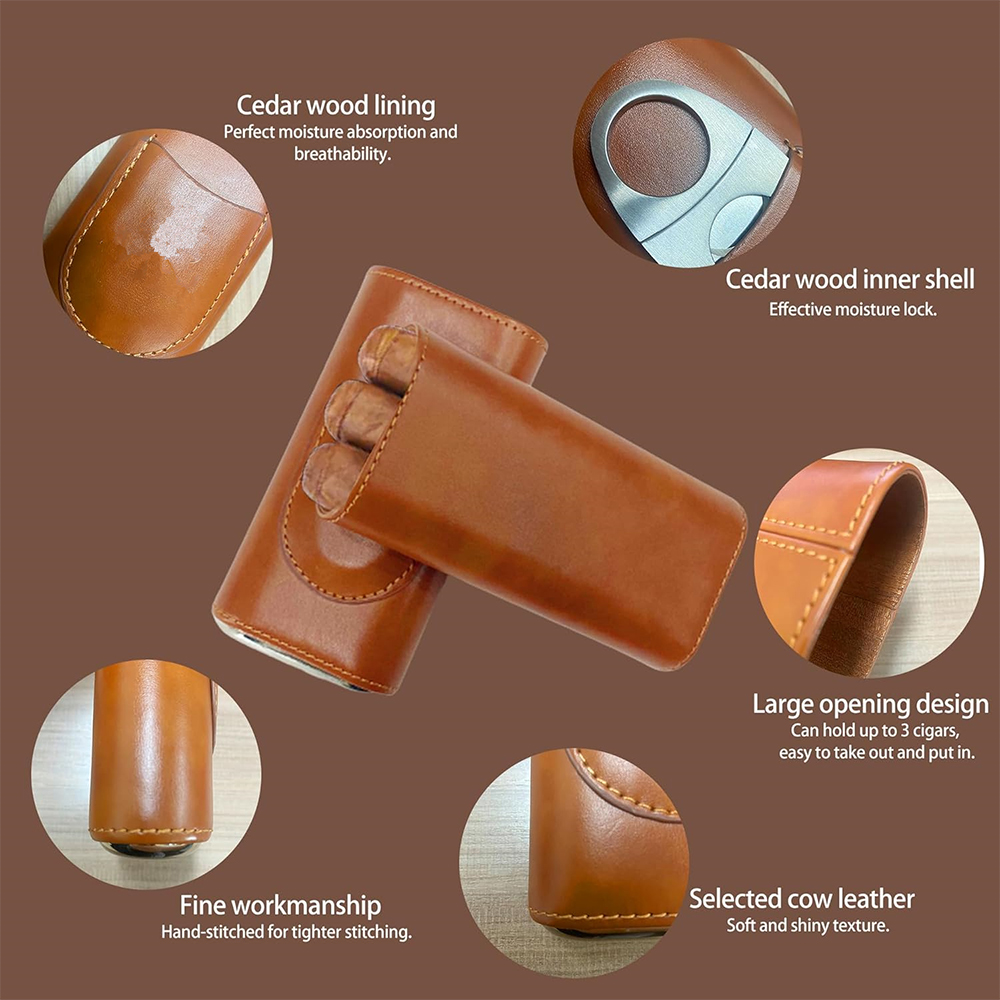 Cigar Case Travel Humidor Kit  - Home Fragrance Maple Walnut のレビューと価格