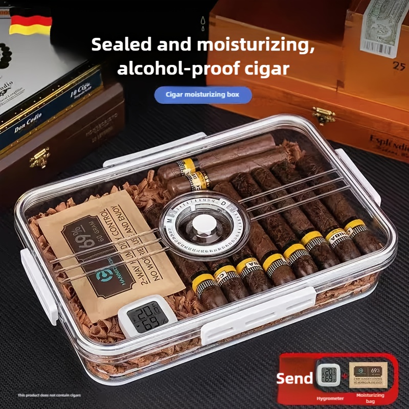 Cigar Humidor with Transparent - Home Fragrance Maple Walnut のレビューと価格