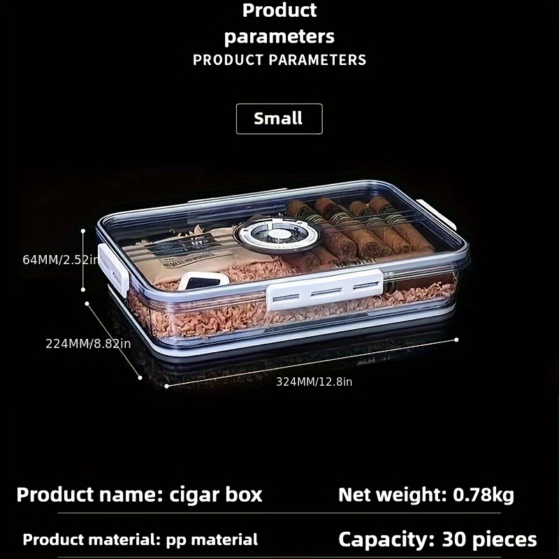 Cigar Humidor with Transparent - Home Fragrance Maple Walnut のレビューと価格
