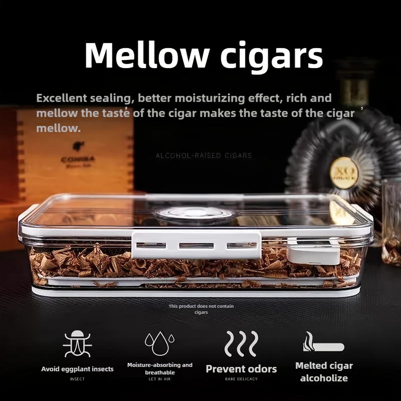 Cigar Humidor with Transparent - Home Fragrance Maple Walnut のレビューと価格