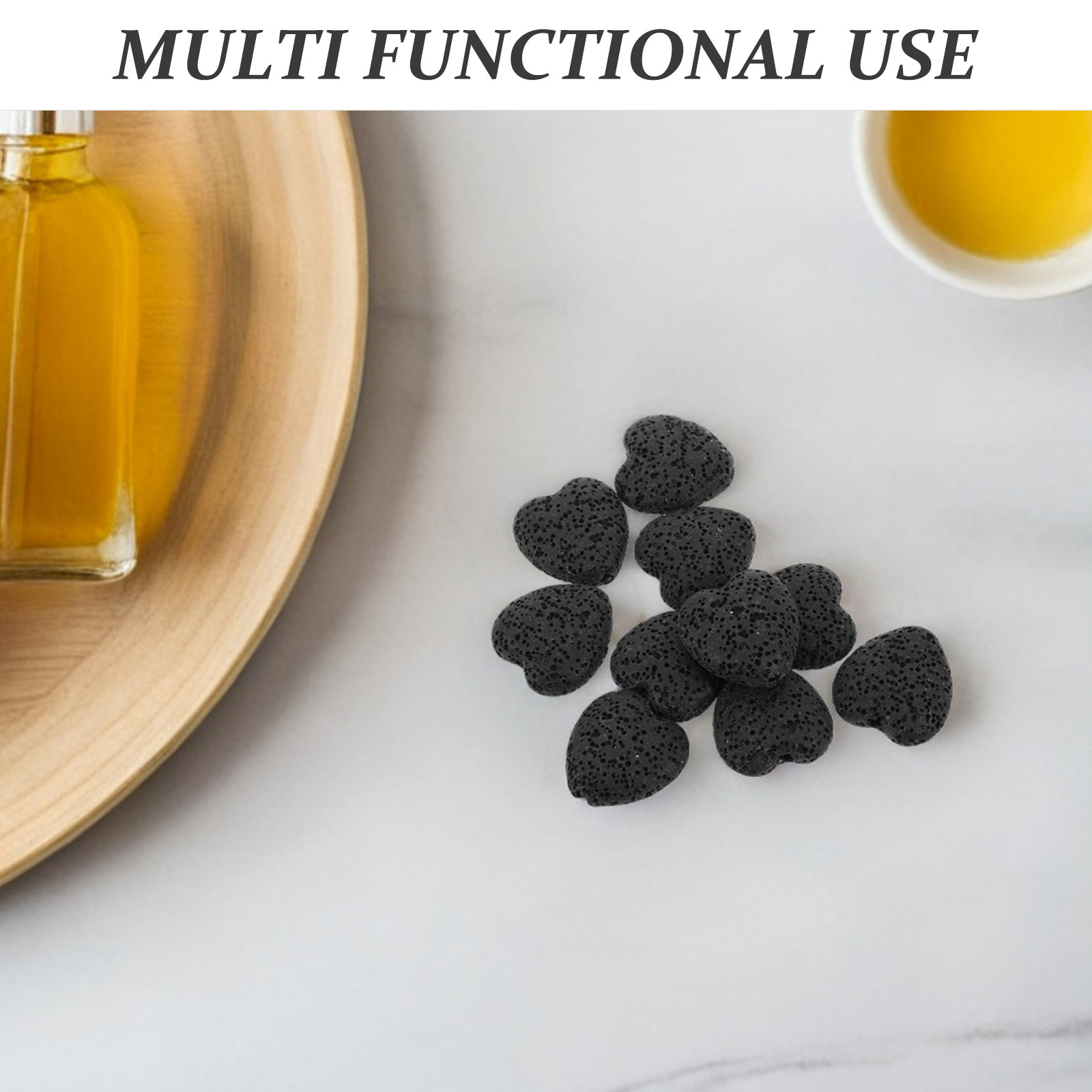 20Pcs Heart Volcanic Lava Rock - Home Fragrance And Diffuser のレビューと価格