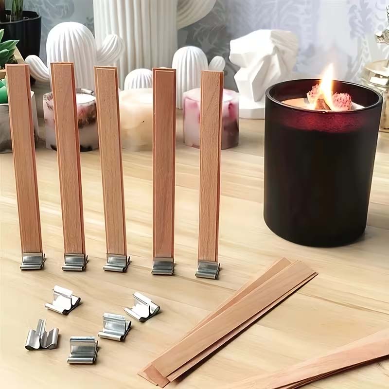 20pcs Wooden Candle Wicks with - Wooden Wick Candle のレビューと価格