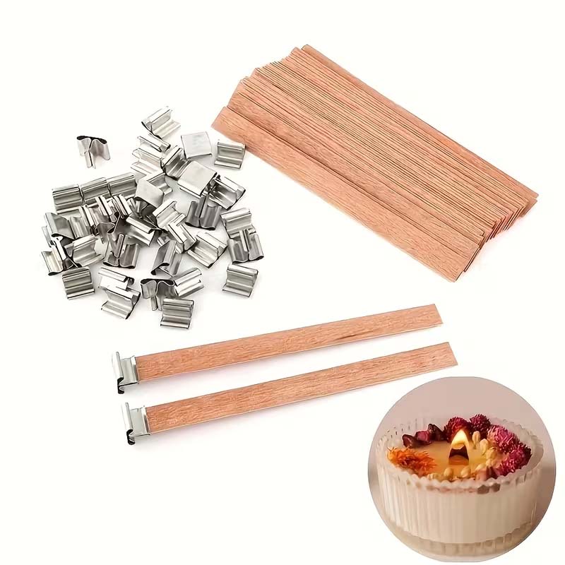 20pcs Wooden Candle Wicks with - Wooden Wick Candle のレビューと価格