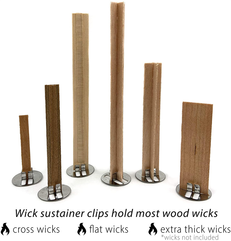 Wood Candle Wicks Base Clip fo - Wooden Wick Candle のレビューと価格