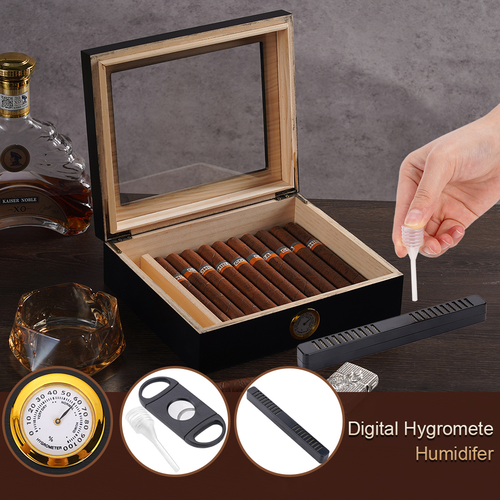 20-30 Cigar Humidor Cedar Wood - Home Fragrance Maple Walnut のレビューと価格