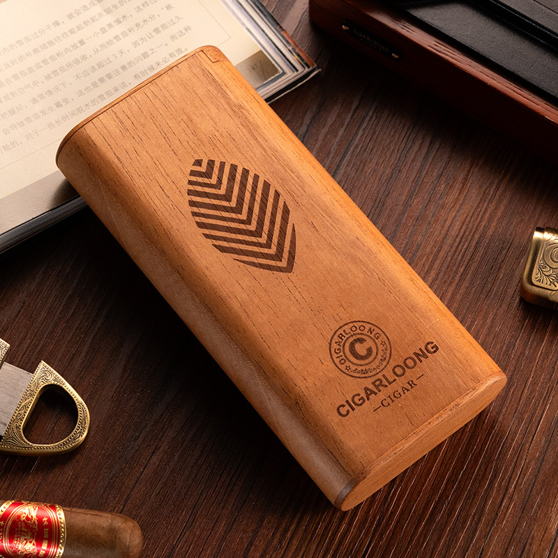 Cedar Wood Cigar Case Humidor  - Home Fragrance Maple Walnut のレビューと価格
