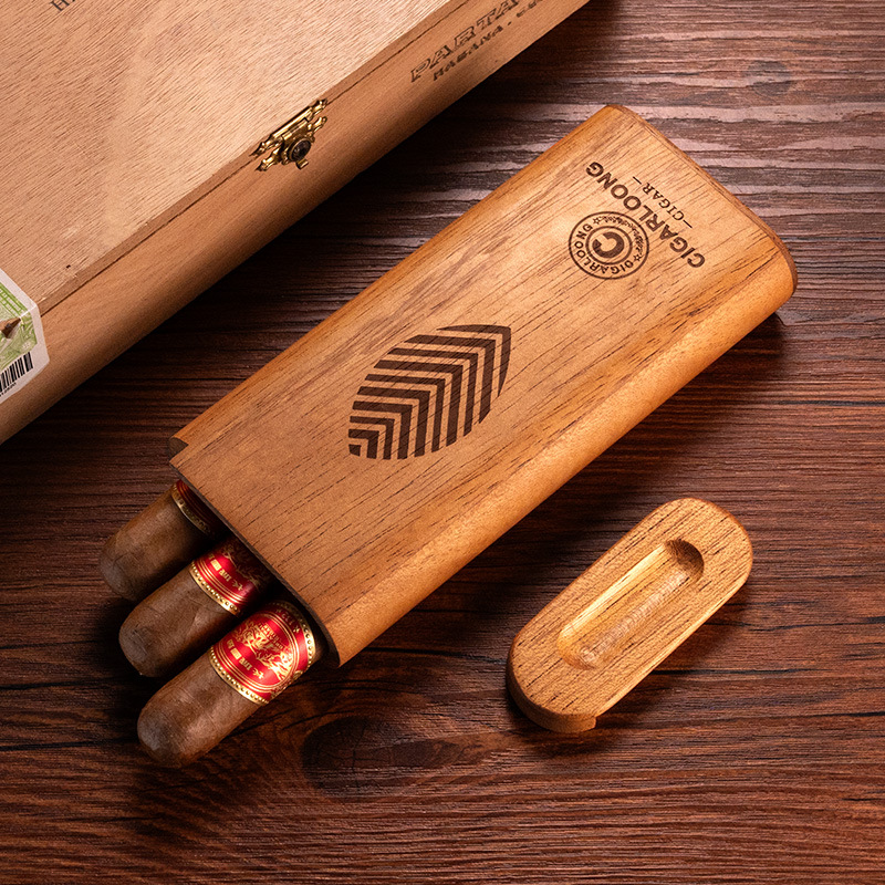 Cedar Wood Cigar Case Humidor  - Home Fragrance Maple Walnut のレビューと価格