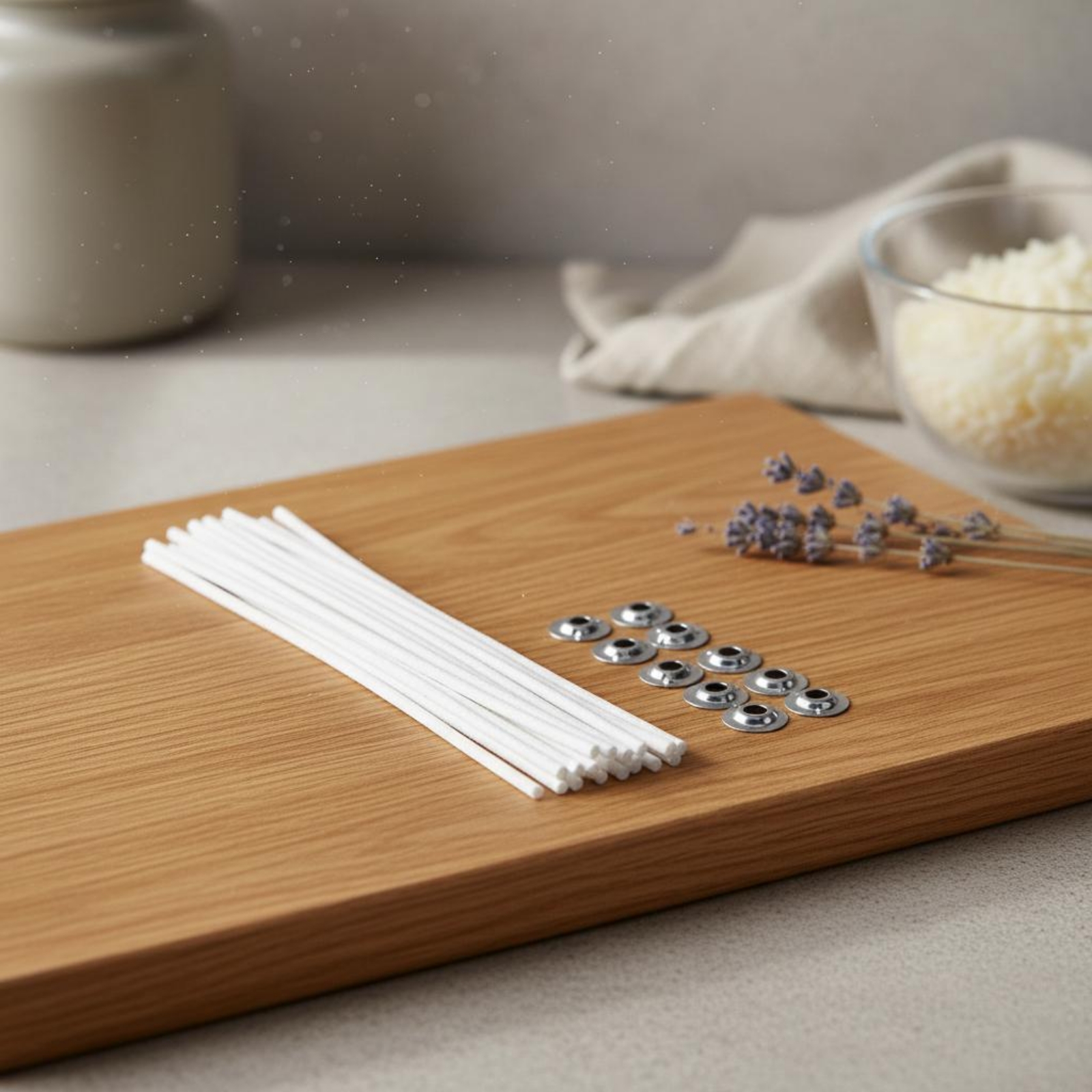 10 Pieces Candle Wick Pre-Waxe - Wooden Wick Candle のレビューと価格