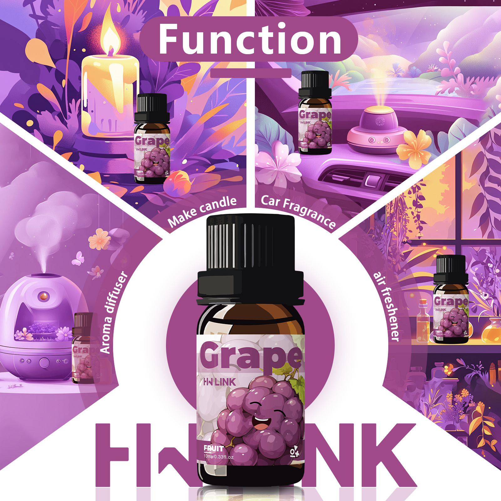 Grape Essential Oil 10ml  Grap - Home Fragrance And Diffuser のレビューと価格
