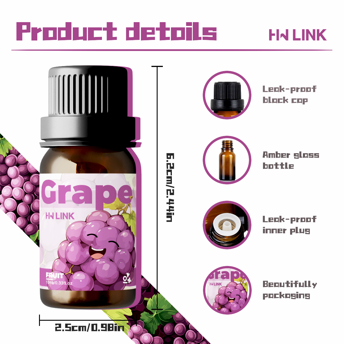 Grape Essential Oil 10ml  Grap - Home Fragrance And Diffuser のレビューと価格