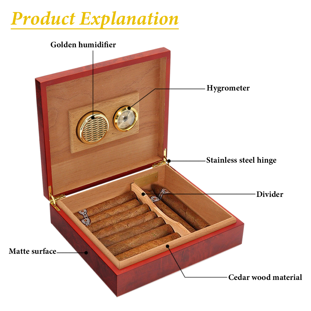 20Count Cigar Humidor Box Ceda - Home Fragrance Maple Walnut のレビューと価格
