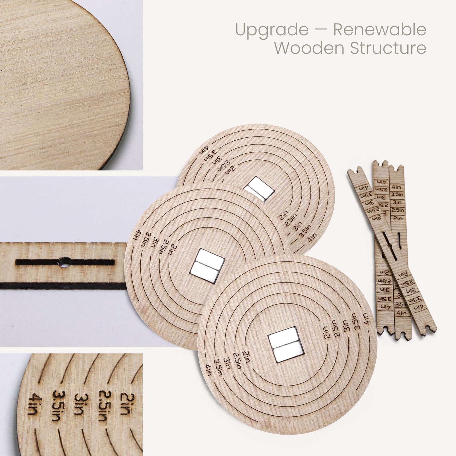 Wick Centering Tool Wick Stabi - Wooden Wick Candle のレビューと価格