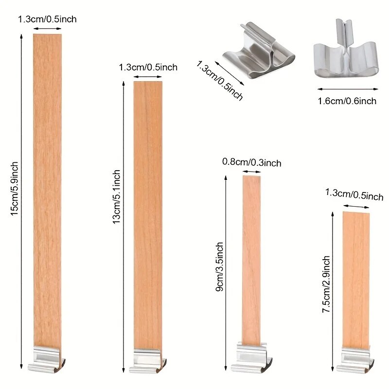 30pcs High Quality Wooden Cand - Wooden Wick Candle のレビューと価格