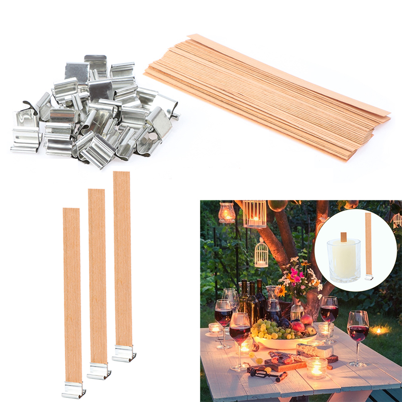 10set 13cm Wooden Candles Wick - Wooden Wick Candle のレビューと価格