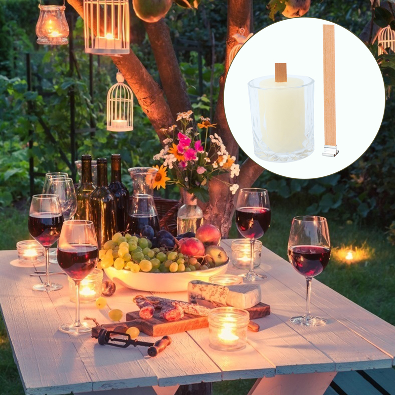 10set 13cm Wooden Candles Wick - Wooden Wick Candle のレビューと価格