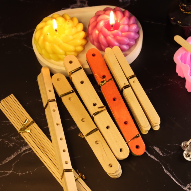 20pcs Wooden Candle Wick Holde - Wooden Wick Candle のレビューと価格