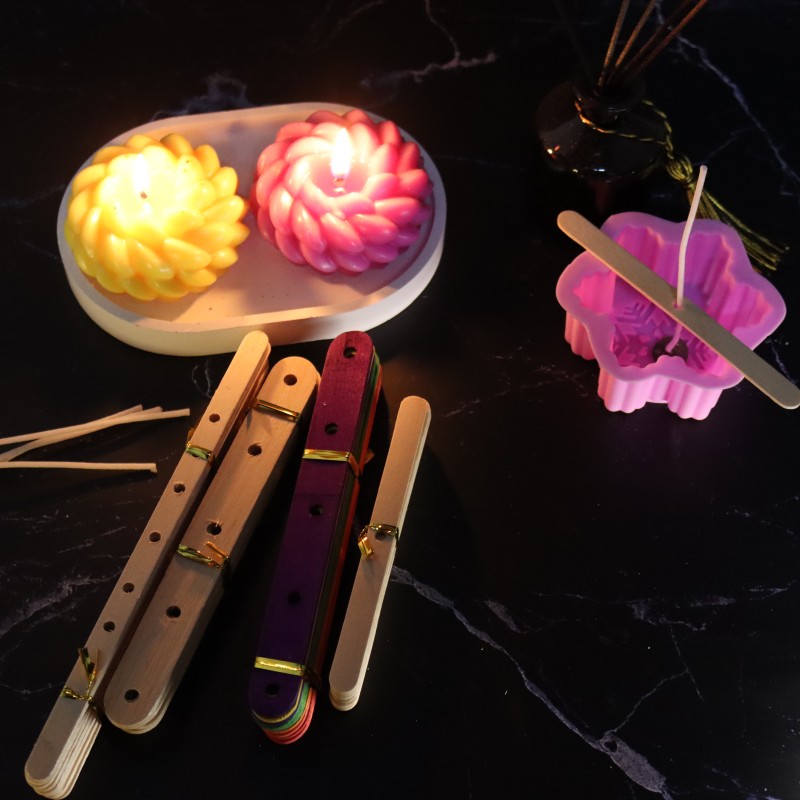 20pcs Wooden Candle Wick Holde - Wooden Wick Candle のレビューと価格