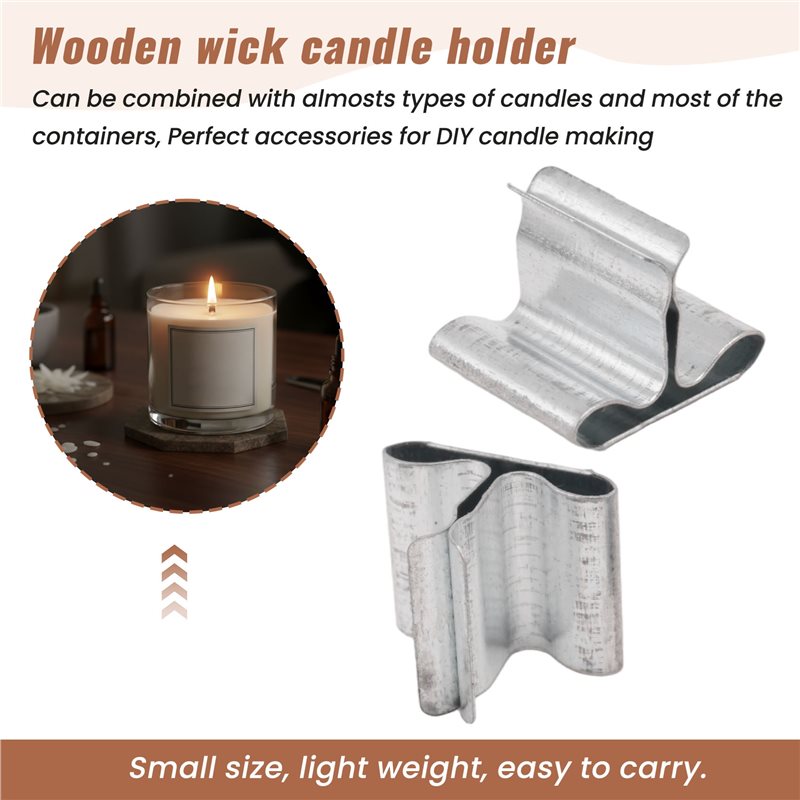 ^Arrival 100 PCS Metal Wick Su - Wooden Wick Candle のレビューと価格