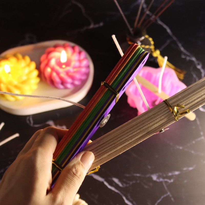 20pcs Wooden Candle Wick Holde - Wooden Wick Candle のレビューと価格