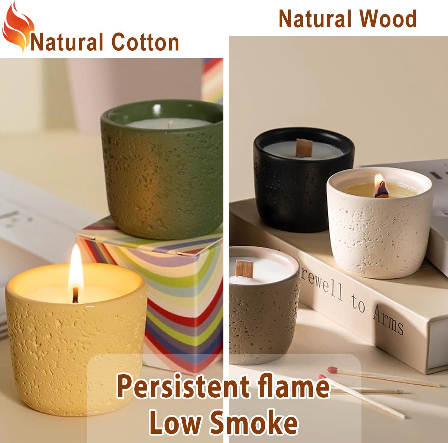 130 Pcs Candle Making Kit: Cot - Wooden Wick Candle のレビューと価格