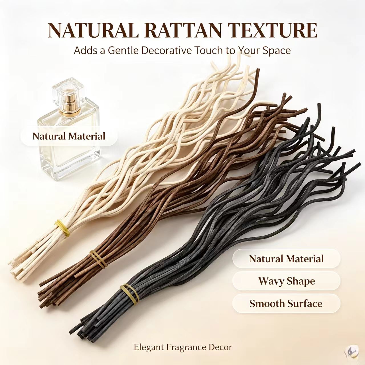 20Pcs Long Wavy Rattan Reed Di - Home Fragrance Reed Diffuser Refill のレビューと価格