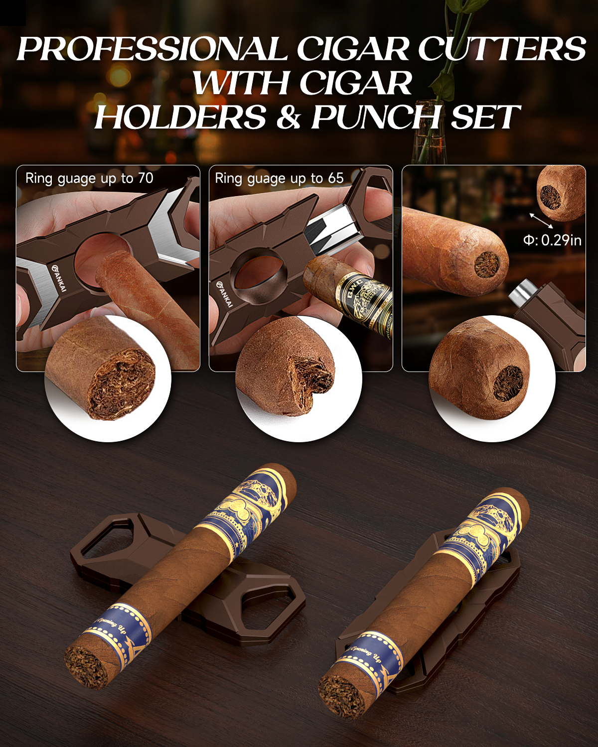 Humidor Cigar Box,with Cutter  - Home Fragrance Maple Walnut のレビューと価格