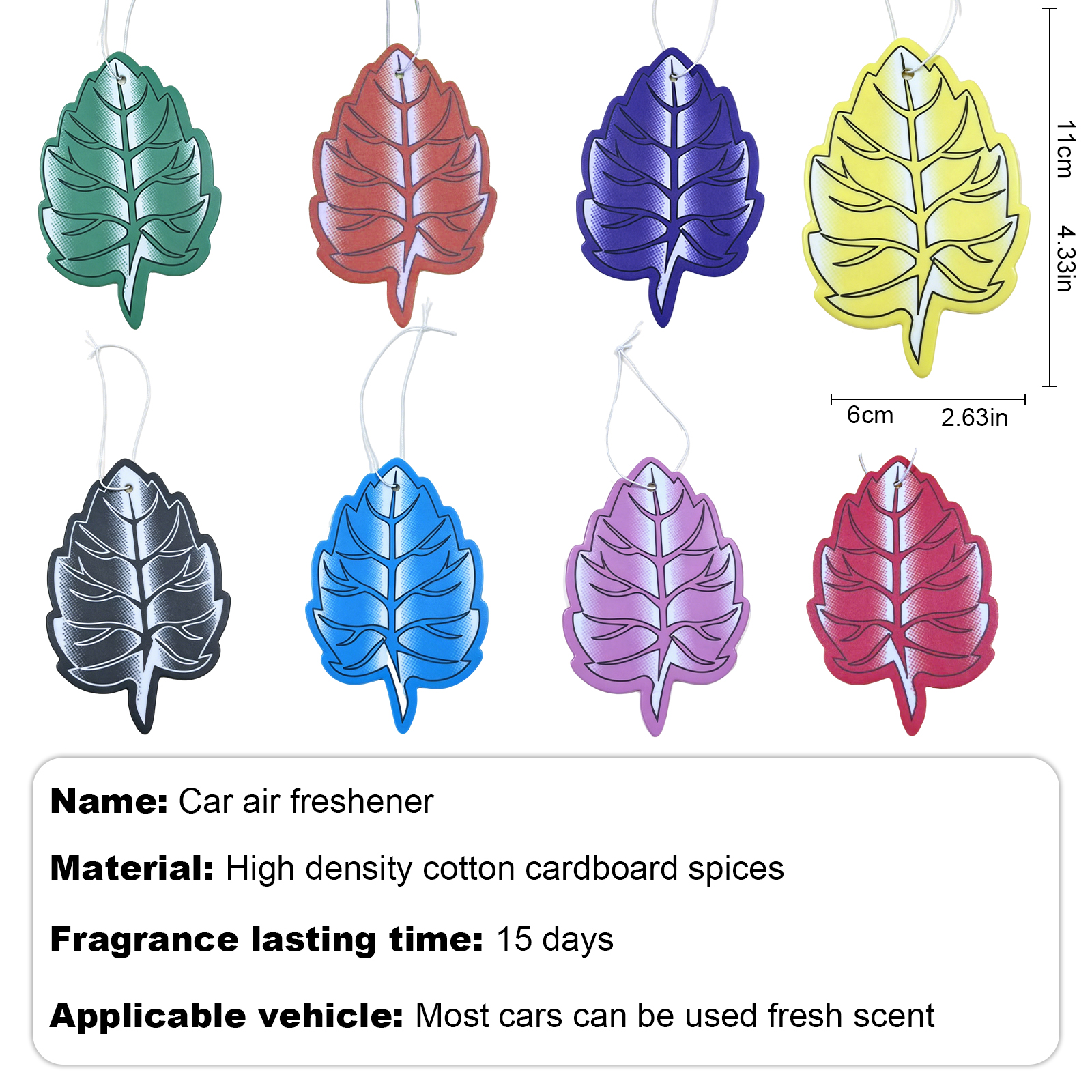 15 Pack Assorted Scent Car Air - Home Fragrance Janzen のレビューと価格