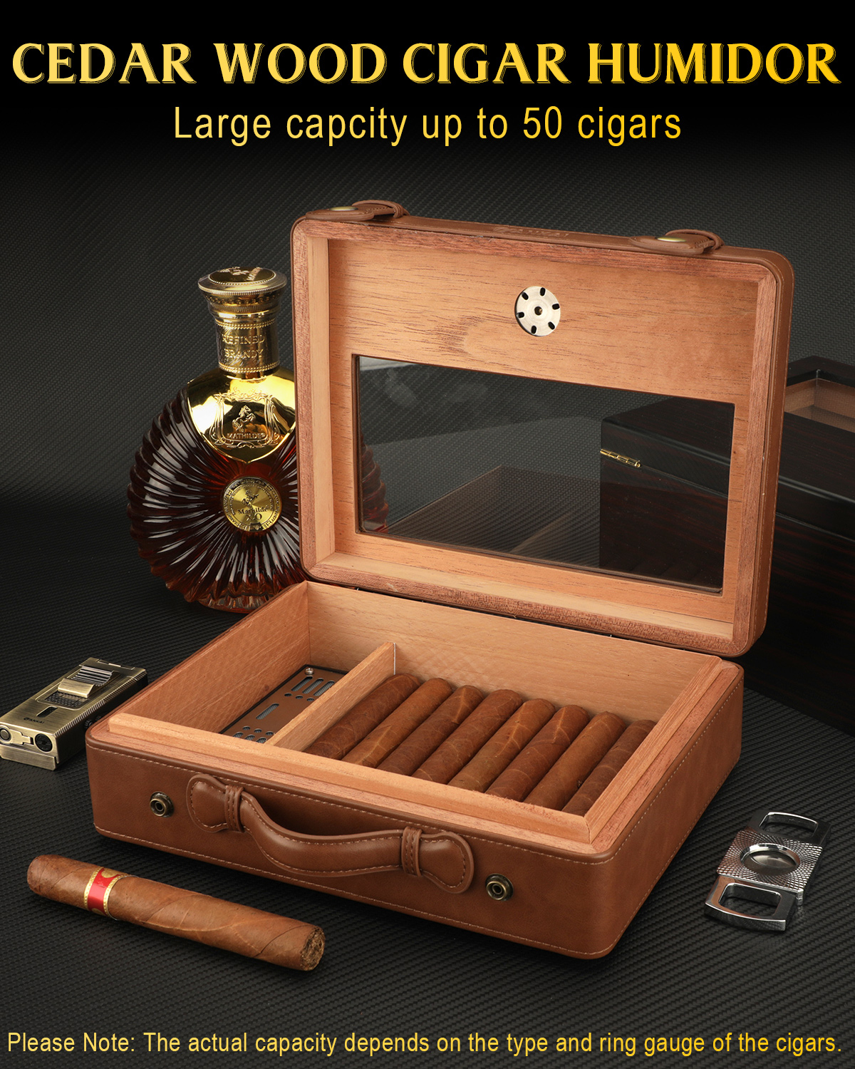 Cigar Humidor,Travel Cigar Hum - Home Fragrance Maple Walnut のレビューと価格