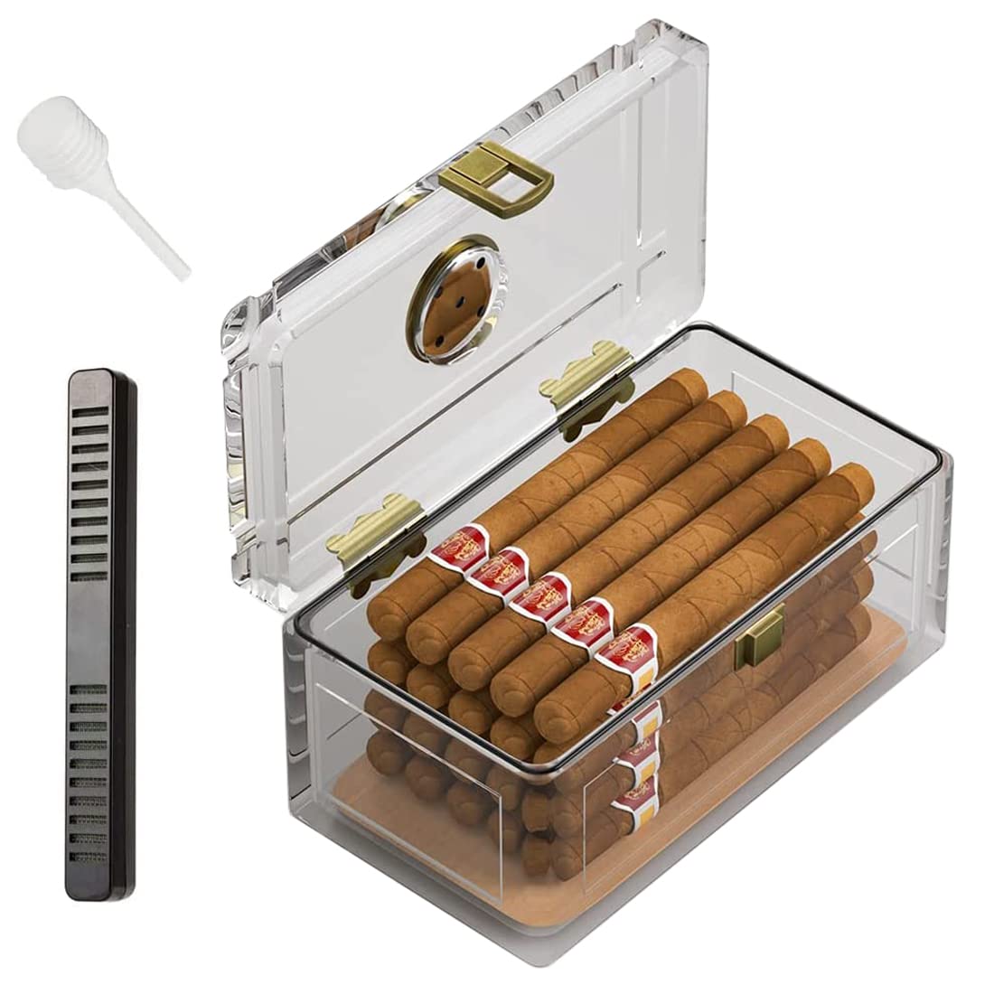 Acrylic Cigar Humidor With Ced - Home Fragrance Maple Walnut のレビューと価格