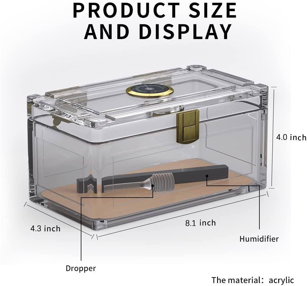 Acrylic Cigar Humidor With Ced - Home Fragrance Maple Walnut のレビューと価格