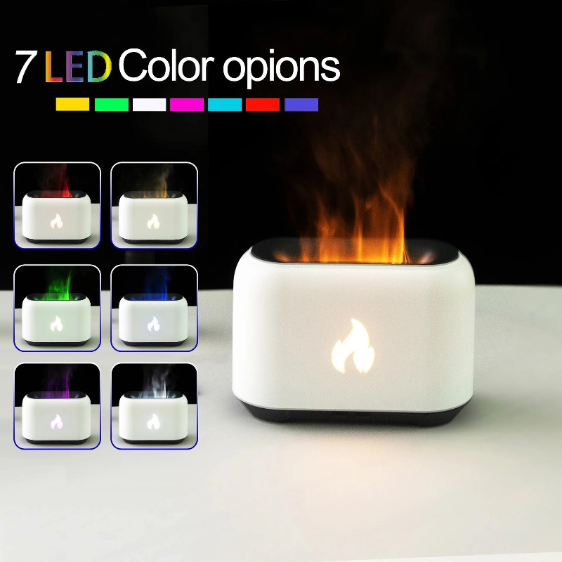 New 7 Colorful Simulation Flam - Home Fragrance Plug In のレビューと価格